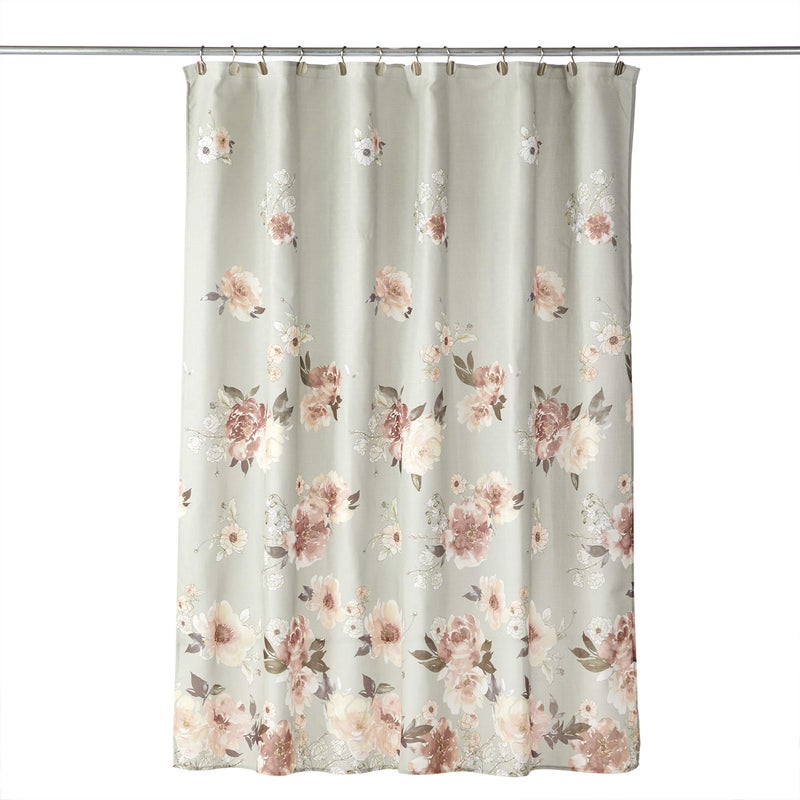 SKL Home Holland Floral Shower Curtain, Sage - Image 1